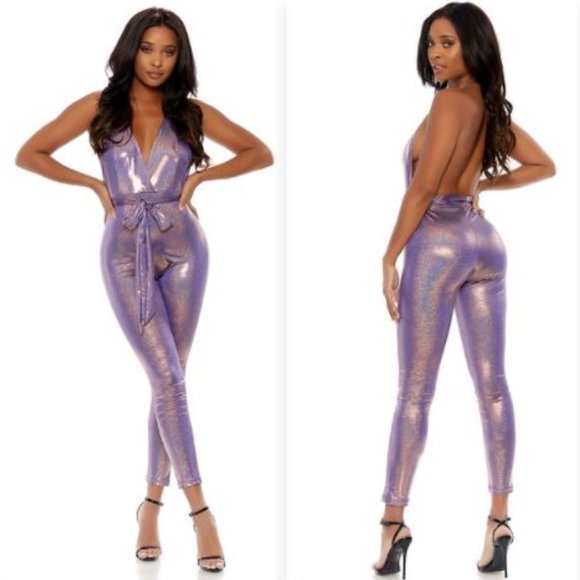 Holographic Jumpsuit - Picture 1 of 8